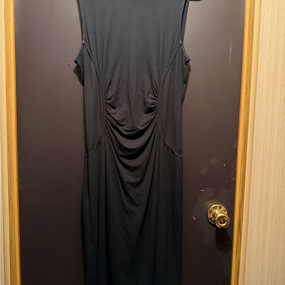 Ann Taylor Black Midi Dress